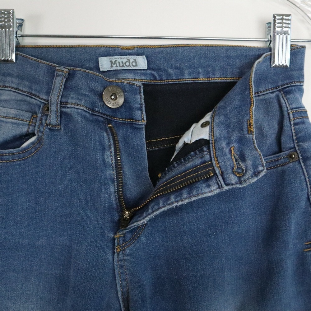 Mudd Jeans Womens 3 Skinny Tapered 5-Pocket Stretch Flex Denim Blue - Picture 7 of 9